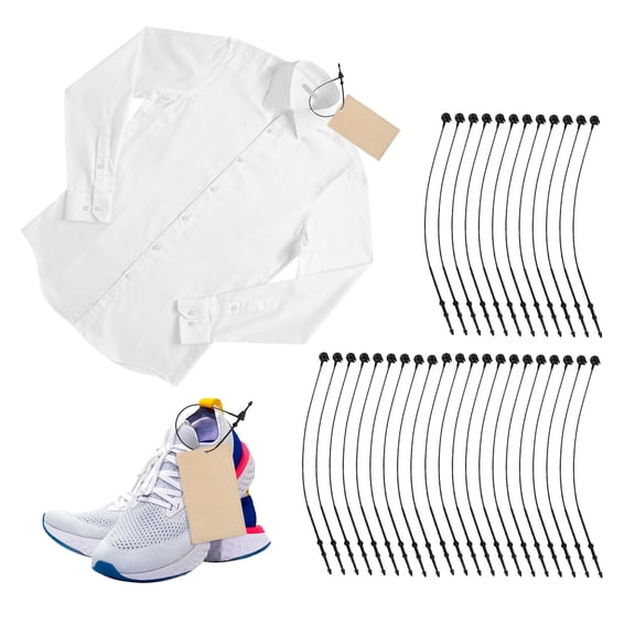 5000 Pcs Security Loop Price Tag Fasteners for Crafts Black Tags