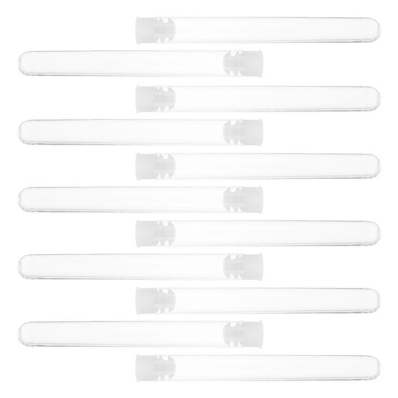 50Pcs Clear Plastic Test Tubes with Caps for Laboratory Use and Scientific Testing Small Disposable Tubes for Sample Collection and Storage