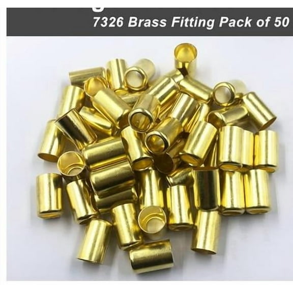 50pcs Compression Fitting Ferrule Sleeve Ferrules Compression Fitting Kit For Air Hose Sprayer Tube Hydraulic Welding Flame Cutting