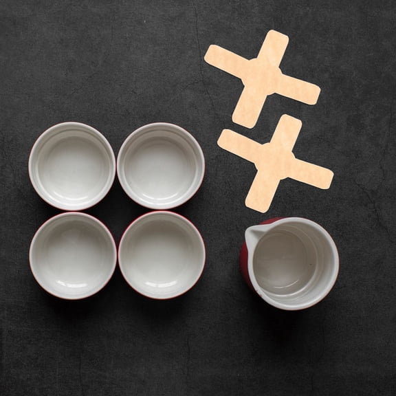 HOMEMAXS 50pcs Cup Dividers Felt Mug Separators Mug Dividers Tea Cup Protectors Felt Pads for Ceramic Tea Cups Coffee Mugs Glasses