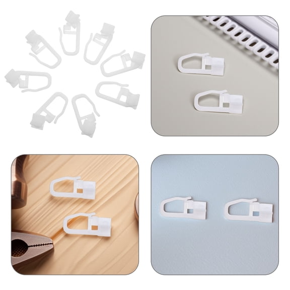 HOMEMAXS 50pcs Curtain Track Roller Hooks Silent Gliding Curtain Hooks Vertical Blinds Pulley Supply Curtain Pulley Supply Roller Curtain Hook