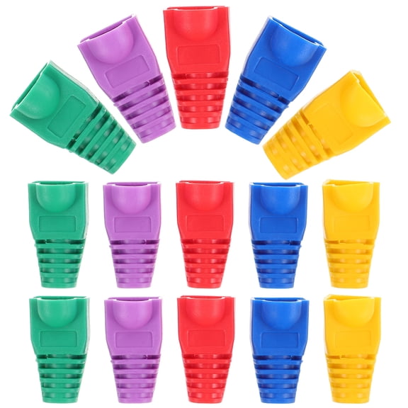 HOMEMAXS 50pcs Ethernet Boot Protectors Cable End Boots Network Connector Boots Connector Boot Covers Ethernet Cable Parts