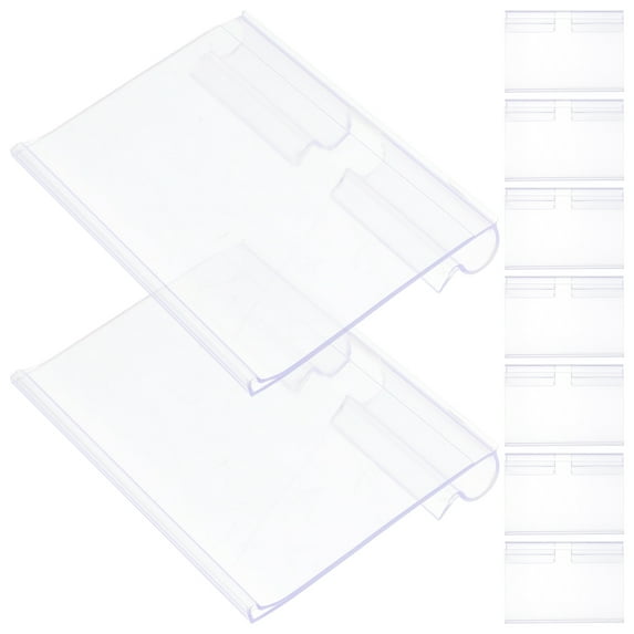 HOMEMAXS 50pcs Label Holders Sign Display Stands Shop Label Holders Merchandise Sign Display Holders