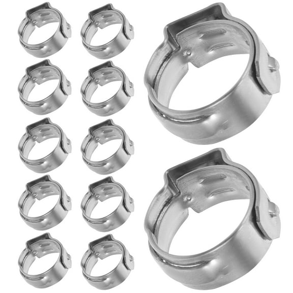 HOMEMAXS 50pcs Pex Crimp Pex Rings Pex Tubing Clips Pex Pinch Clamp Tool Ring Clamp