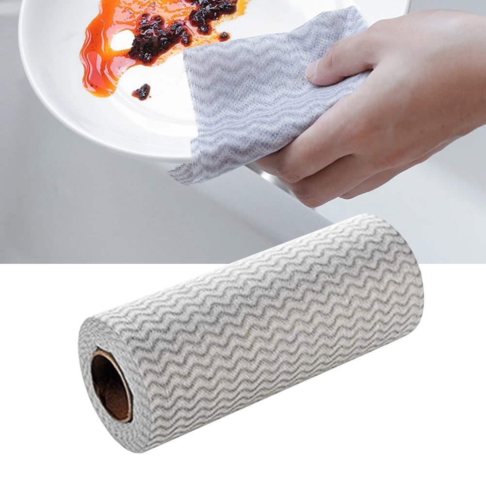 50pcs/Roll Mutipurpose Handy Wipes Cleaning Wipes Disposable Nonstick ...
