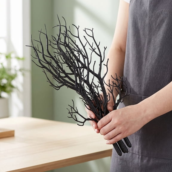 5PCS Dried Tree Branches Artificial Branches Plastic Tree Branches for Decoration for Christmas Party Various Festivals Home Hotel Decoration