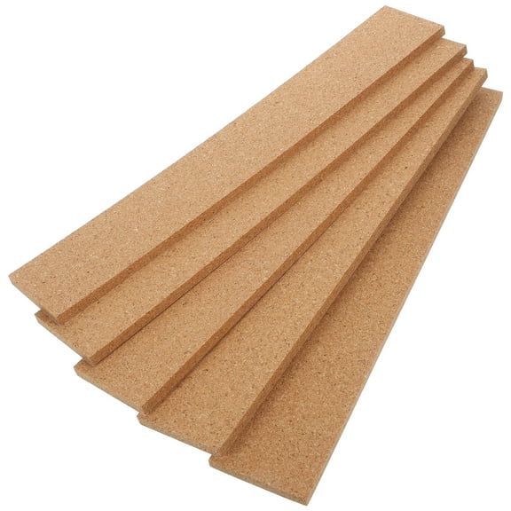 HOMEMAXS 5Pcs Adhesive Cork Bulletin Bars Cork Bulletin Strips Memo Board Strips for Office School