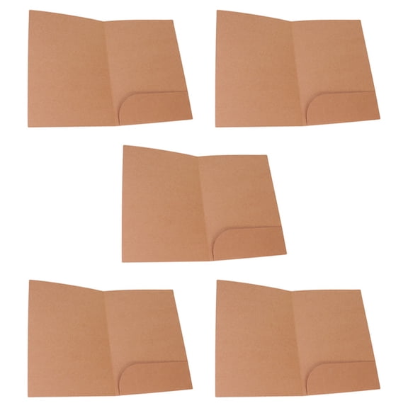 HOMEMAXS 5Pcs Document Folders Kraft Paper File Folders Colored File Folder Test Papers Folder