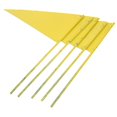 thumbnail image 1 of HOMEMAXS 5Pcs Triangular Iron Marking Flags for Marker Yellow 11.8X6.1in, 1 of 8