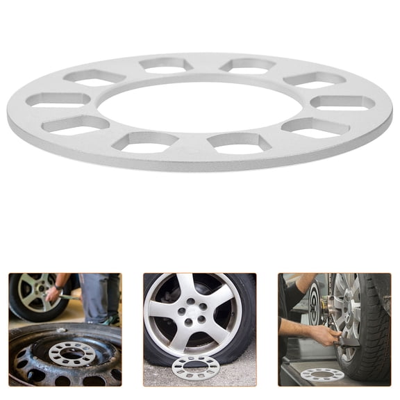 HOMEMAXS 5mm Hub Centric Wheel Spacers Hubcentric Car Automotive Silver