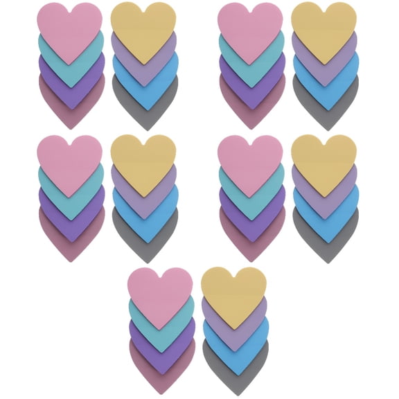 HOMEMAXS 5pcs 16 Books of Creative Cartoon Shaped Note Sticker Self-adhesive Memo Pad Student Supply