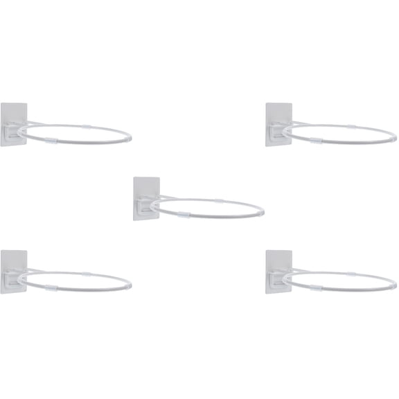 HOMEMAXS 5pcs Adhesive Wall Ball Holder Display Rack Storage for Soccer Basketball Volleyball Football