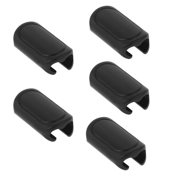 HOMEMAXS 5pcs Bike Line Pipe Clamp Replacement Bicycle Cable Clamps Bike Accessories For Brake Cable Derailleur Line Plastic Black