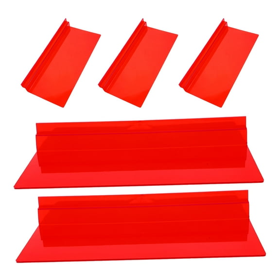 HOMEMAXS 5pcs Slatwall Shoe Shelves Display Racks Plastic Storage Holders for Sneakers