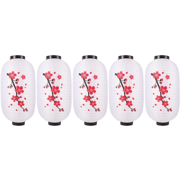 HOMEMAXS 5pcs Decorative Party Lantern Decorative Paper Lantern Japanese Lantern Model Paper Lantern Ornament