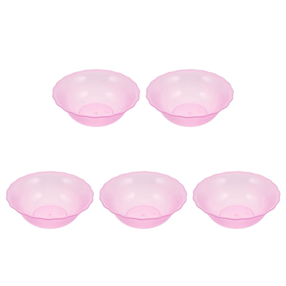 HOMEMAXS 5pcs Facial Washing Container Plastic Thicken Wash Basin Clear Tub Basin Plastic Beauty Salon Basin Face Washing Basin Beauty Salon Supply