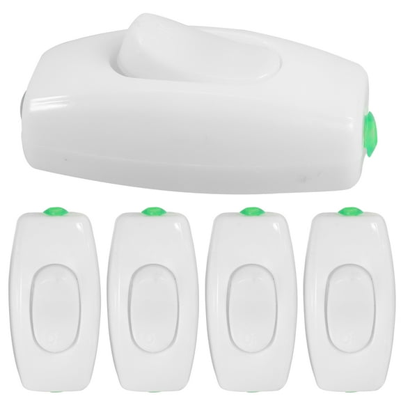 HOMEMAXS 5pcs Modern Light Switch Electrical Light Switches Convenient Inline Switch Tabletop Lamp Switch Bedside Table Lamp Switch Inline Light Switch For Lamp Cord