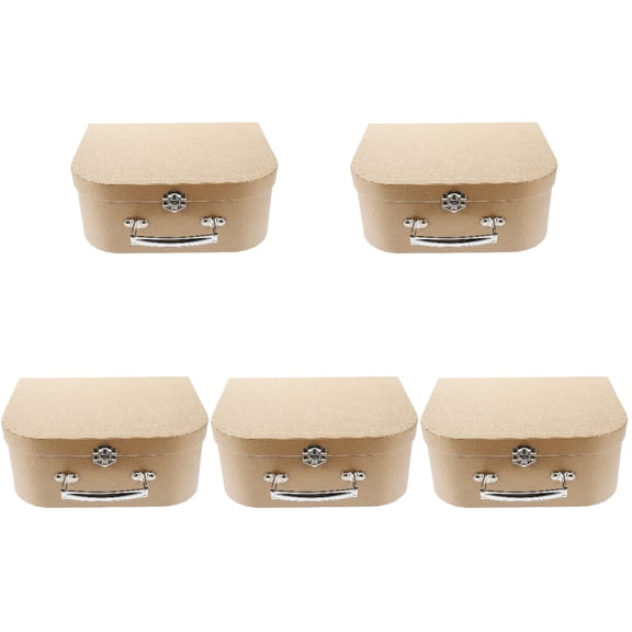 HOMEMAXS 5pcs Multi-functional Candy Box Thickened Paper Gift Wrapping Box Small Party Treat Storage Suitcase