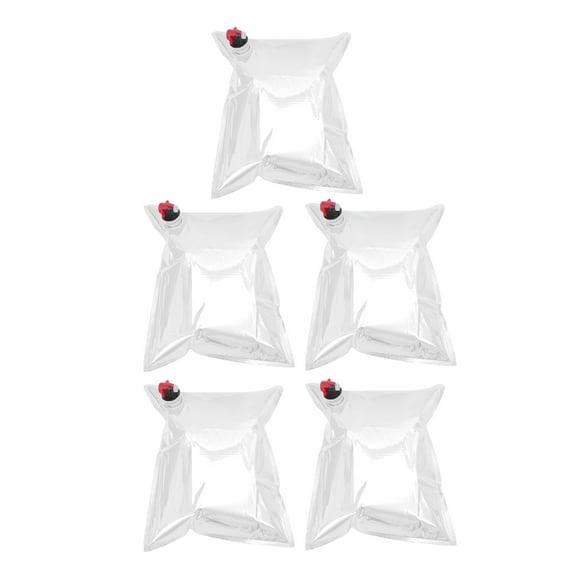 WEUVEB Wine Bag Portable Leakproof Reusable 5Pcs 15.7X12.9X0.4In