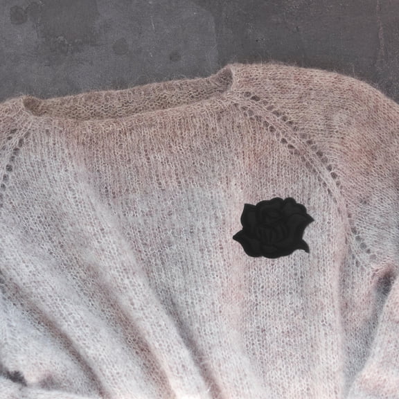 HOMEMAXS 5pcs Rose Iron On Patches Rose Flower Patches Fabric Clothing Patches Iron On Applique Sew On Flower Patches Appliques Embellishment