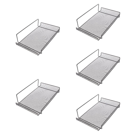 HOMEMAXS 5pcs Router Shelf Wall Mounted No-drilling Living-room Bedroom Display Shelf Supply Storage Rack