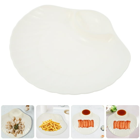 HOMEMAXS 5pcs Seashell Snack Bowls Decorative Snacks Dessert Dish Soy Ketchup Snacks Plates