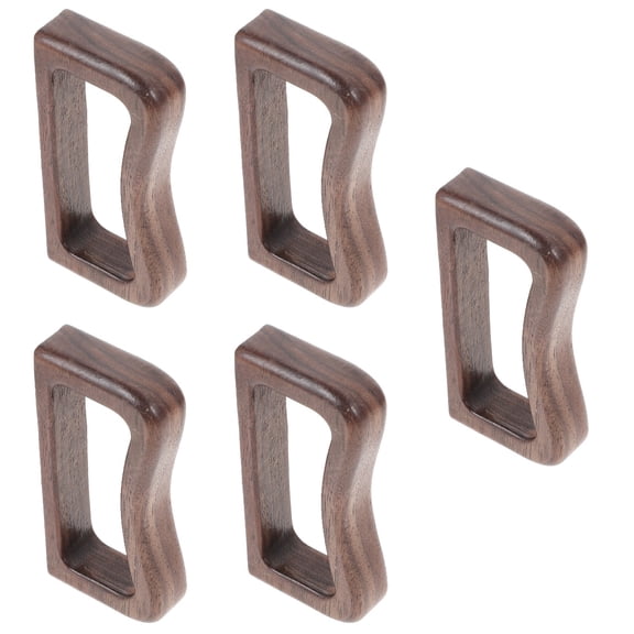 HOMEMAXS 5pcs Teacup Handle Replacement Ergonomic Wooden Teacup Grip Household Mug Handle