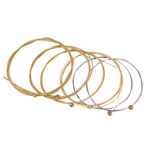 6 PCS/ Set Assorted Sizes Steel Guitar Strings for 6 String Folk Acoustic Guitar 0.3mm 0.41mm 0.61mm 0.81mm 1.71mm 1.35mm