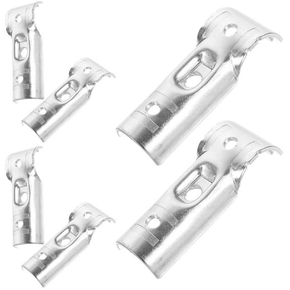 HOMEMAXS  6 Pcs Chain Link Fence Electric Wire Round Pipe Joint