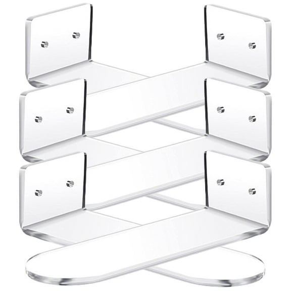 GARVALON Shoe Display Shelves 6Pcs Acrylic Transparent For Sports Shoe Fans In Home