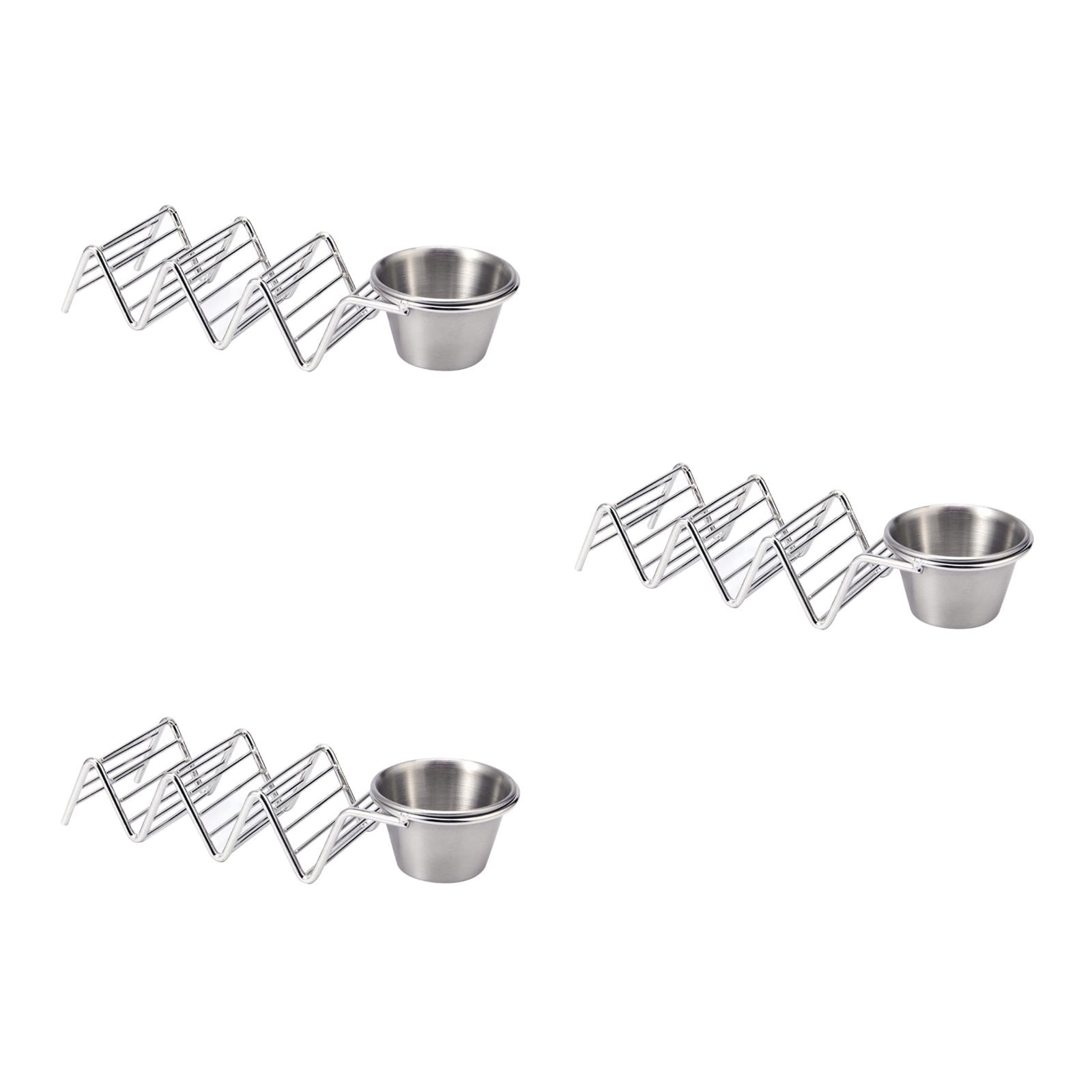6 Pcs Creative Taco Holder 304 Stainless Steel Mexican Pancake Rack ...
