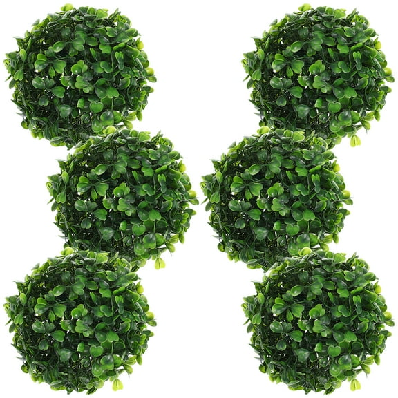 HOMEMAXS  6 Pcs Decorative Greenery Balls Fake Grass Plant Home Garden Decoration Mother
