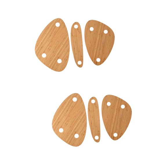 HOMEMAXS 6 Pcs Decorative Serving Tray for Wine Bottle Topper Boards Wine Bottle Platters for Festival