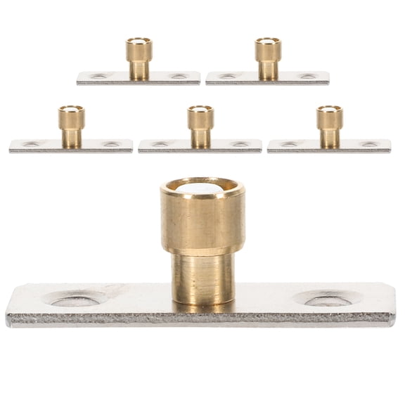 HOMEMAXS  6 Pcs Door Floor Bearing Retainer Barn Roller Guide Stopper Travel Baby