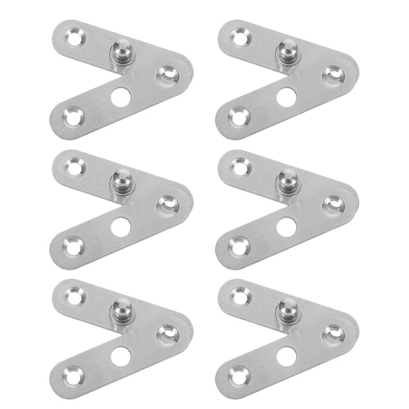 BEADCEST 6-Pack Stainless Steel Self-Closing Pivot Hinges Finish Hardware