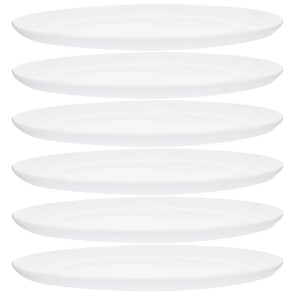 HOMEMAXS 6 Pcs Large Pots Indoor Rectangular for Outdoor Plants Plastic Planter Tray