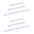 thumbnail image 1 of HOMEMAXS 6 Pcs  Math Ruler Measuring Tool Geometry Tools Clear Math Class Measuring Rulers, 1 of 8