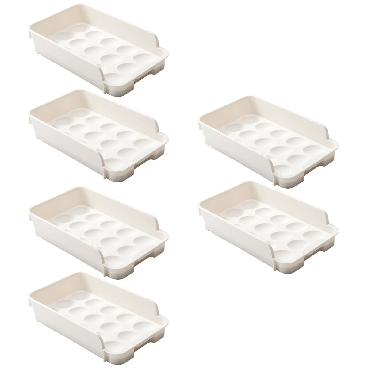 OULII Fridge Accessories Egg Drawer for Home Users 6Set 11.2X6.7X2.4In