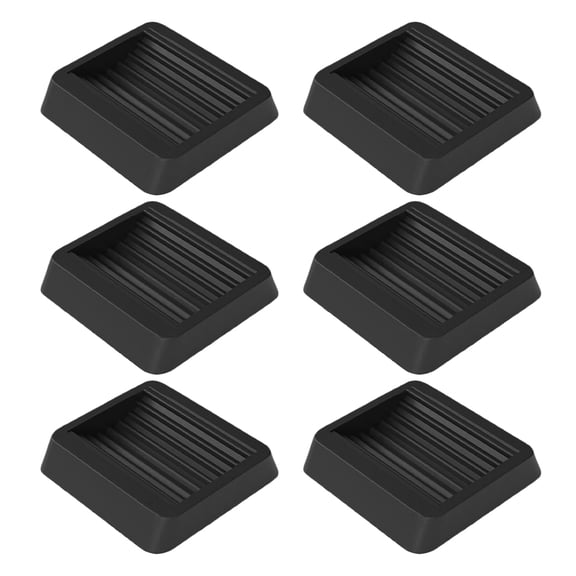HOMEMAXS  6 Pcs Office Chair Roller Mats Wheels for Moving Furniture Black