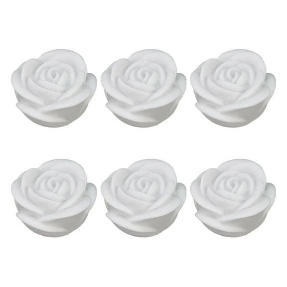 6 Pcs Party LED Artificial Lantern Night Light Decoration 6.50X6.50X4.00CM White