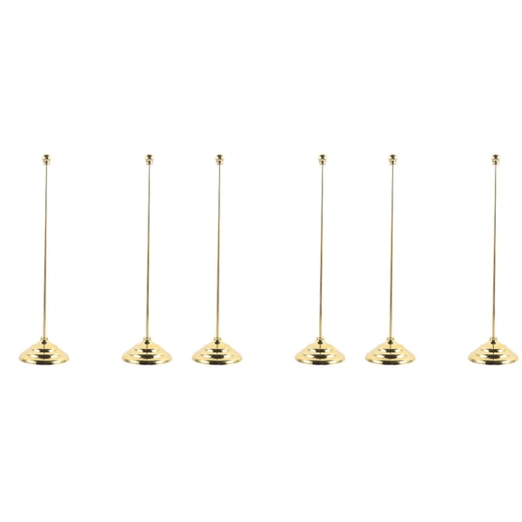 HOMEMAXS 6-Pack Small Plastic Flag Poles for Desktop Flag Holders, Mini Flag Stick Adornments for Office and Home Decor