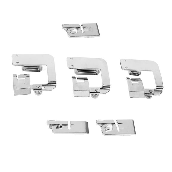 HOMEMAXS  6 Pcs Portable Sewing Foot Quilting Needles Walking for Brother Machine Silver