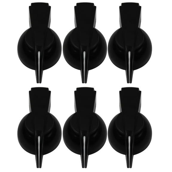 HOMEMAXS  6 Pcs Potentiometer Knob Humidifiers Slot Plug Ct Tip Tuning Black