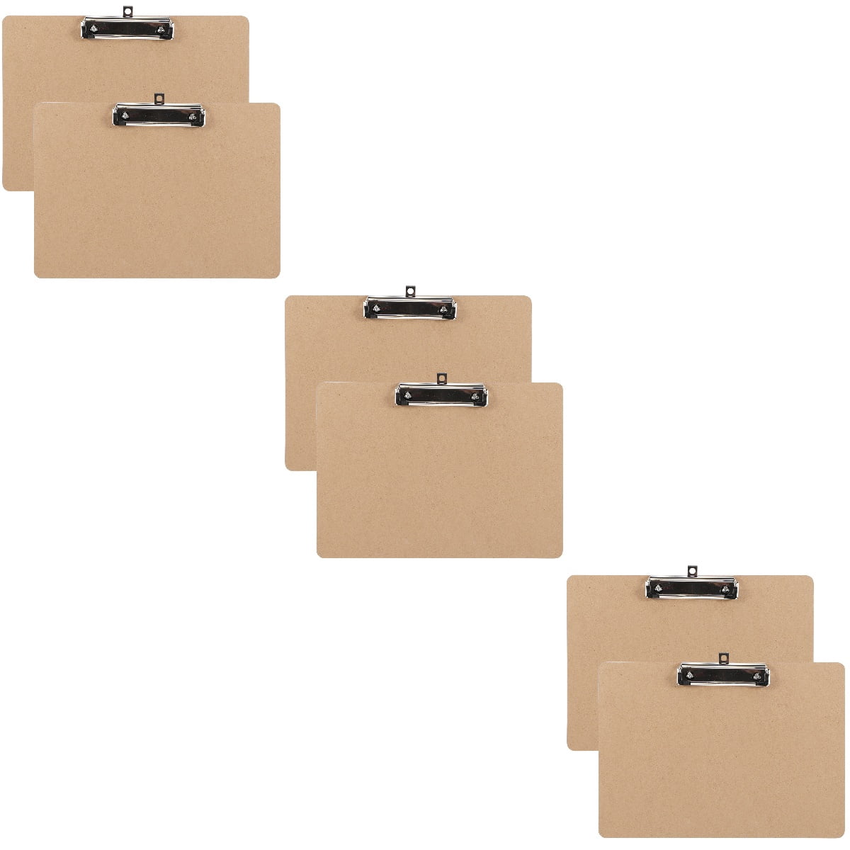 6-Pack Portable Restaurant Clipboards with Thickened Writing for Office, Paper, Document Storage and Easy Handling