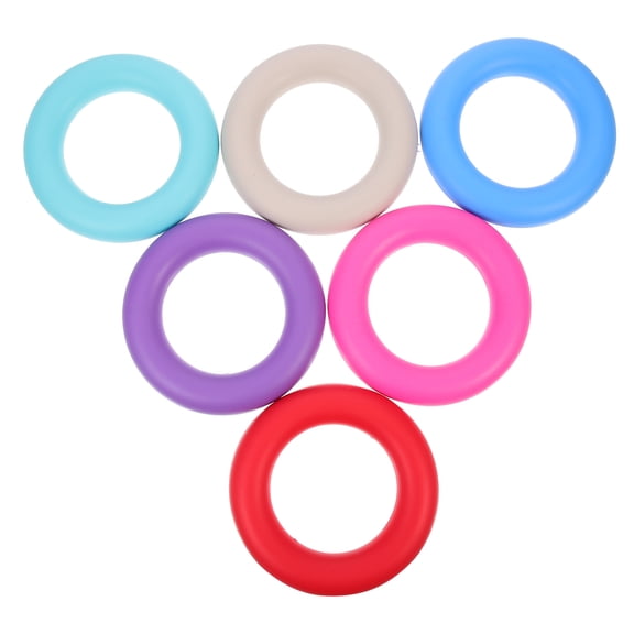 HOMEMAXS  6 Pcs Silicone Bobbin Case Storage Circle Holders Bobbins for Brother Sewing Machine