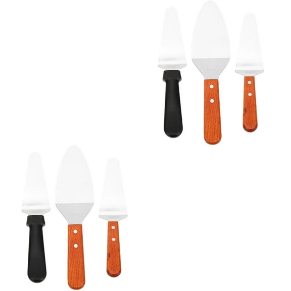 HOMEMAXS 6 Pcs  Stainless Steel Pancake Server Pizza Steak Spatula Cake Slicer Spatula