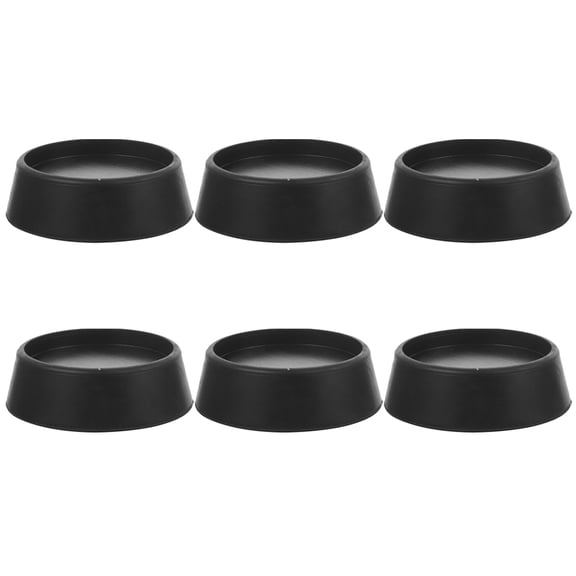 Minkissy Washing Machine Anti Vibration Pads Heavy Duty Rubber Black for Laundry