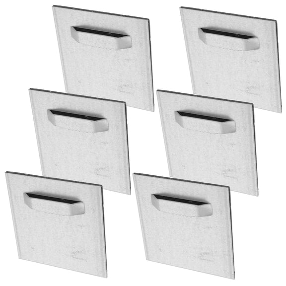 HOMEMAXS 6 Sets Sticky Hooks Hanger 8.00X8.00X1.00CM Silver