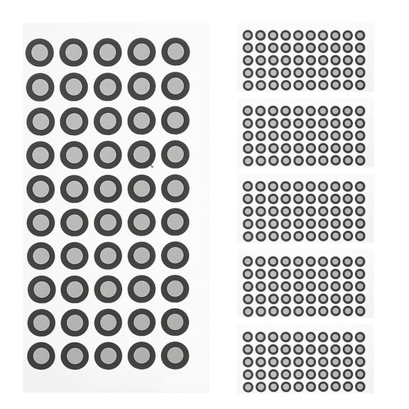 HOMEMAXS 6 Sheets 3d Scanning Tracking Markers Dots Diffuse Reflection Positioning Target Stickers Reference Points Markers For Industrial And Optical 3d scanners Inner 6mm Outer 10mm
