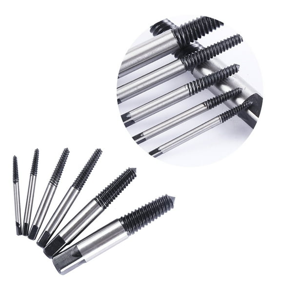 BEADCEST 6-Piece Screw Extractor Set for Projects in Tight and Narrow Spaces, Metal Construction